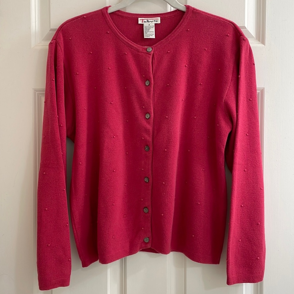 Pink classic cardigan